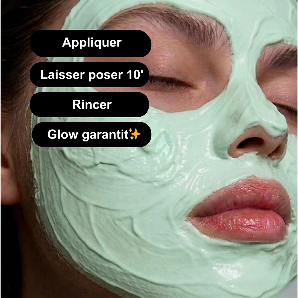 Masque purifiant au thé vert et à l'argile blanche